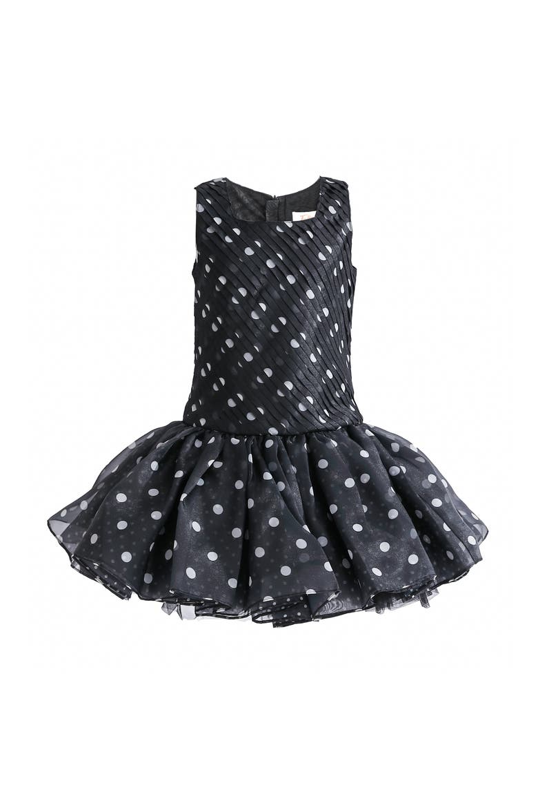 Calivra Polka Dot Dress, Alternate, color, Black