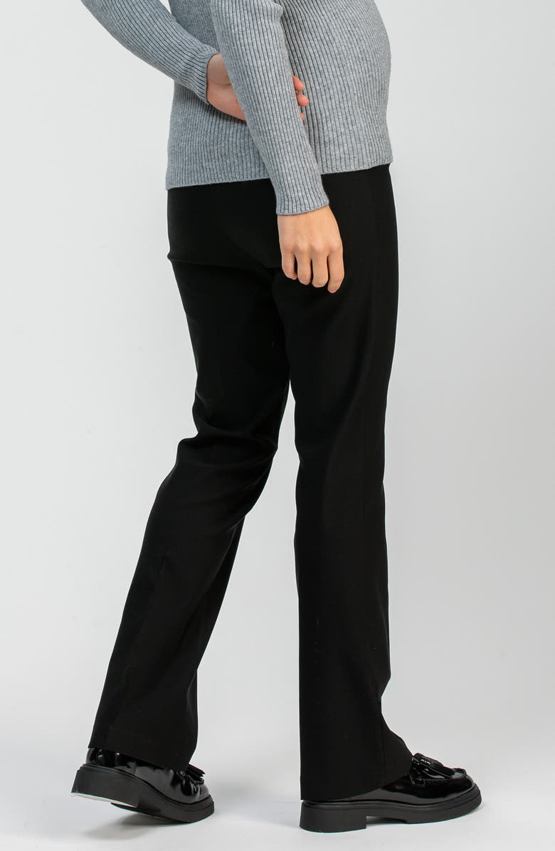 PIETRO BRUNELLI MATERNITY Prince Over the Bump Straight Leg Maternity Pants, Alternate, color, Black