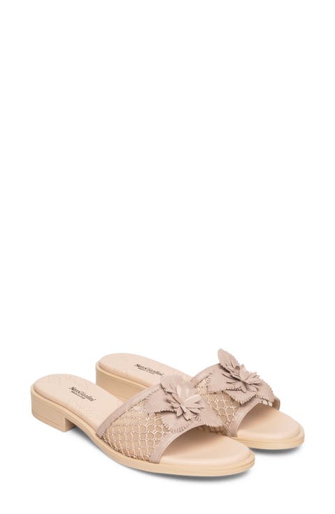 Floral Slide Sandal (Women)