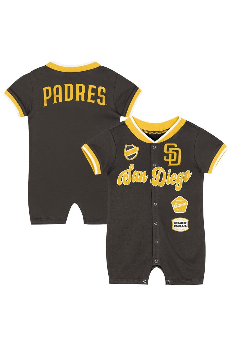 Infant Outerstuff Brown San Diego Padres Pinch Coverall, Main, color, Brown