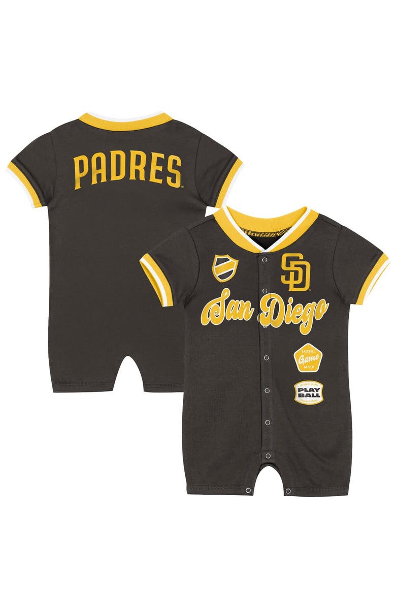 Outerstuff Infant Outerstuff Brown San Diego Padres Pinch Coverall, Main, color, Brown