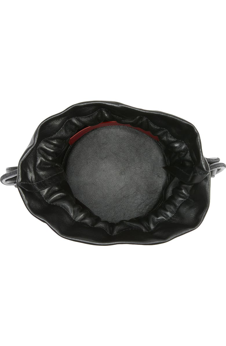 McQueen Alexander McQueen The Soft Curve Drawstring Leather Crossbody Bag, Alternate, color,