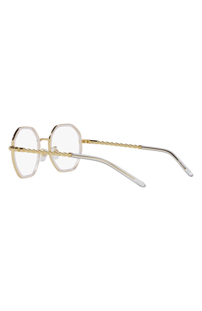 Tory Burch 51mm Hexagonal Optical Glasses, Alternate, color,