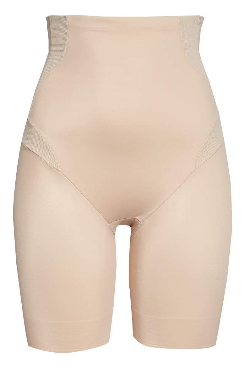 Cooling High Waist Thigh Slimmer, Alternate, color, NUDE