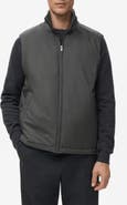 MANGO Quilted Ribbed Collar Vest