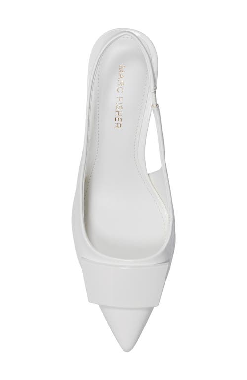 Marc Fisher Slingback Pump In White