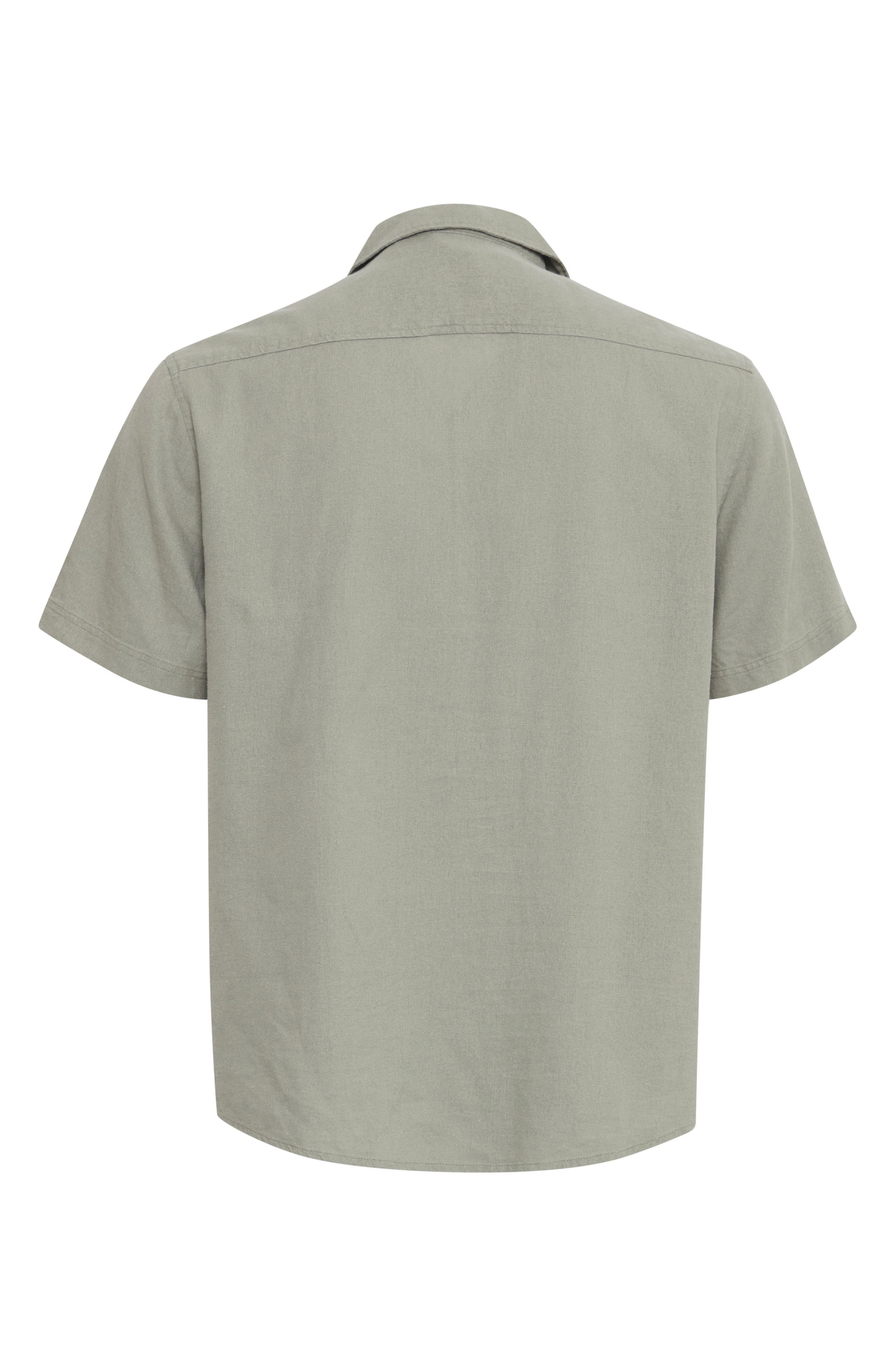 Allan Solid Linen Blend Camp Shirt - image 4