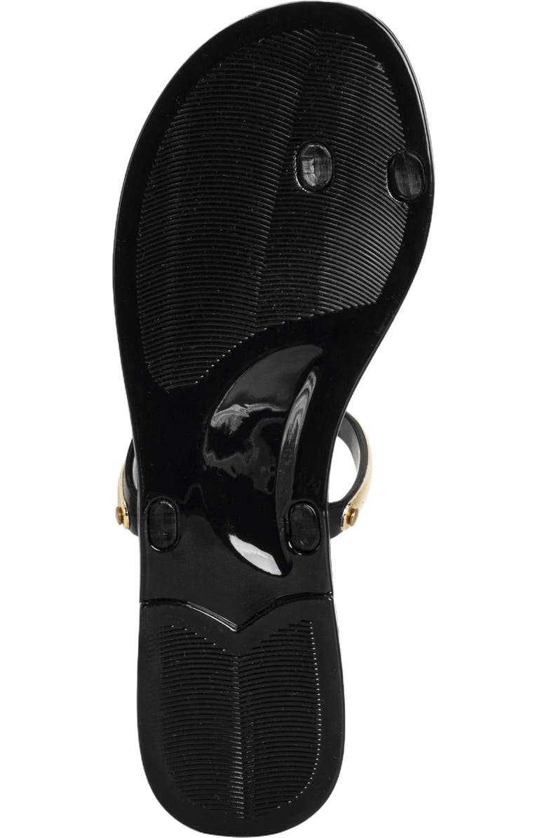 SHUSHOP Dottie Toe Loop Sandal, Alternate, color, Black