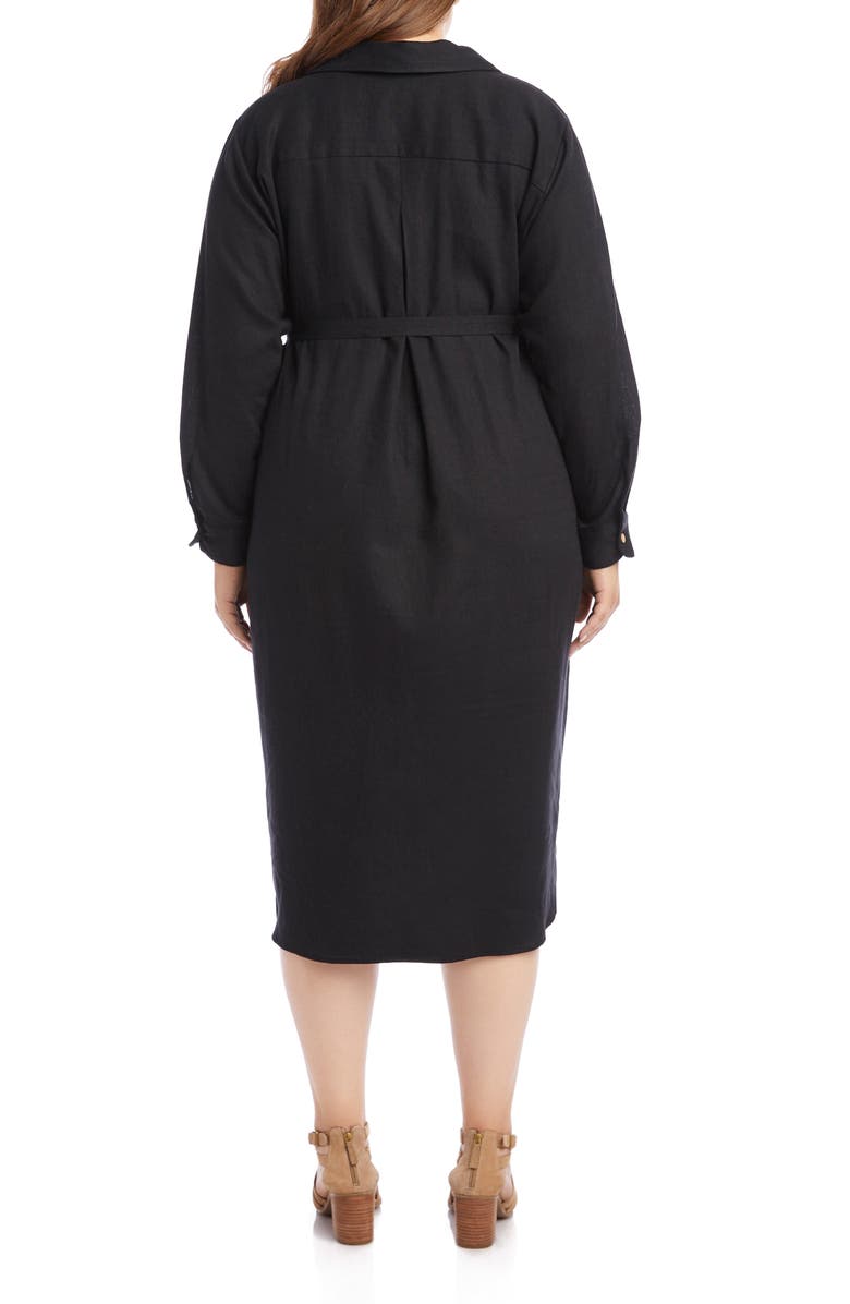 Karen Kane Long Sleeve Shirtdress, Alternate, color, 