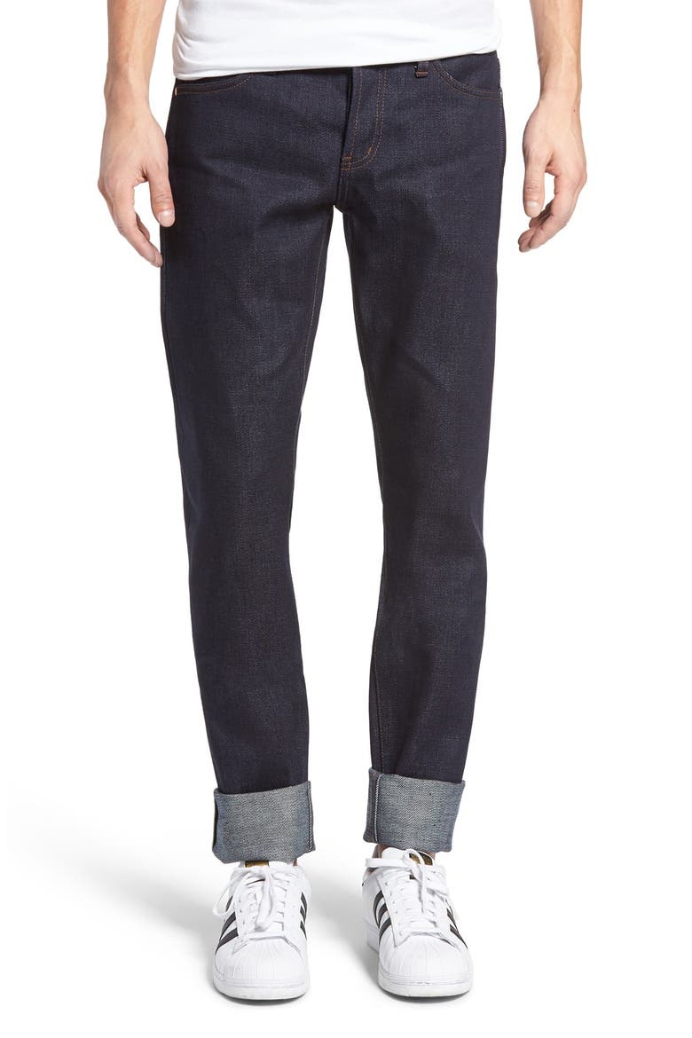 UB121 Selvedge Skinny Fit Jeans, Main, color, INDIGO