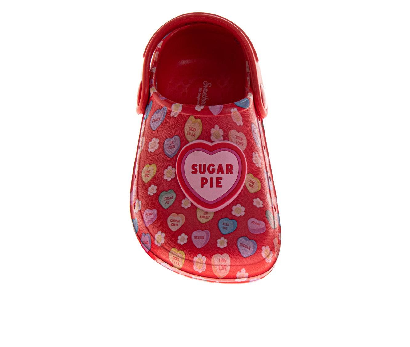 SweetHearts Conv. Hearts Clogs Girls 5-10, Alternate, color, Red