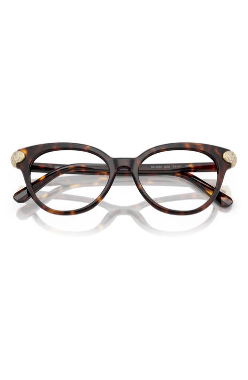 Swarovski 53mm Phantos Optical Glasses In Brown