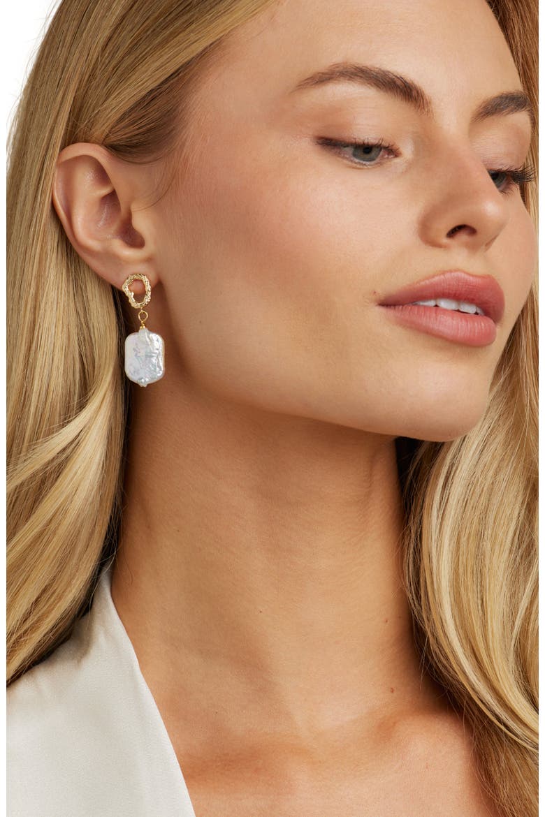 Gemma Pearl Drop Earrings, Alternate, color, White