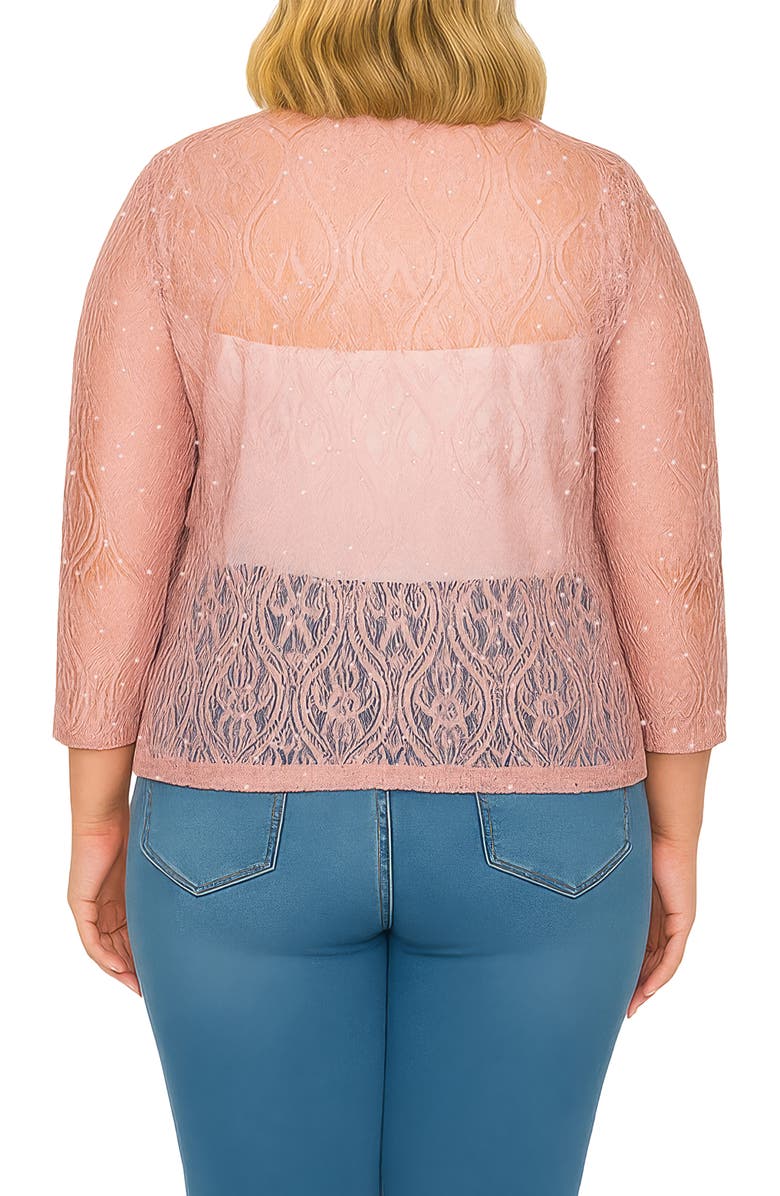 Standards & Practices Lace & Sequin Jacket, Alternate, color, Mauve