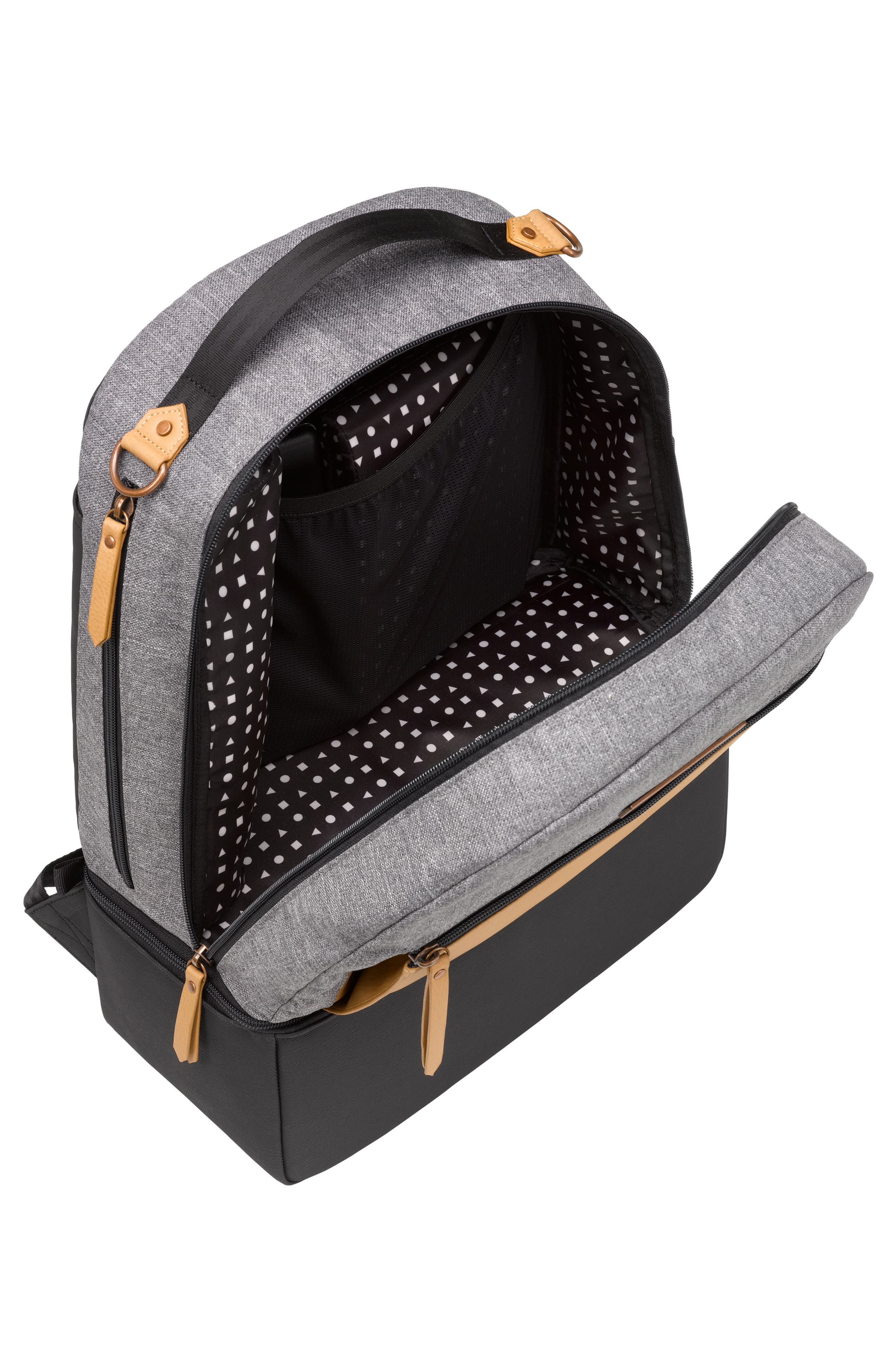 Petunia Pickle Bottom Axis Insulated Backpack, Alternate, color, Camel/ Graphite