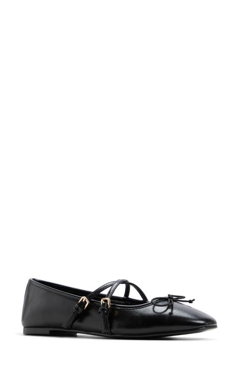 Gommettine Buckle Pointed Toe Flat