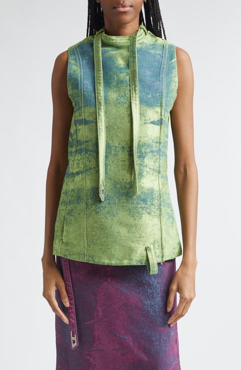 De-Vantos Satin Denim Vest