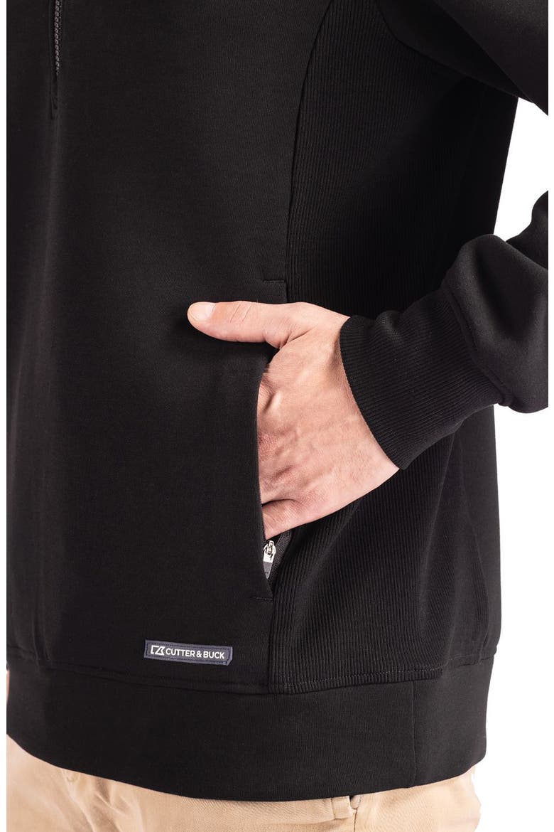 Roam Quarter Zip Pullover, Alternate, color, BLACK