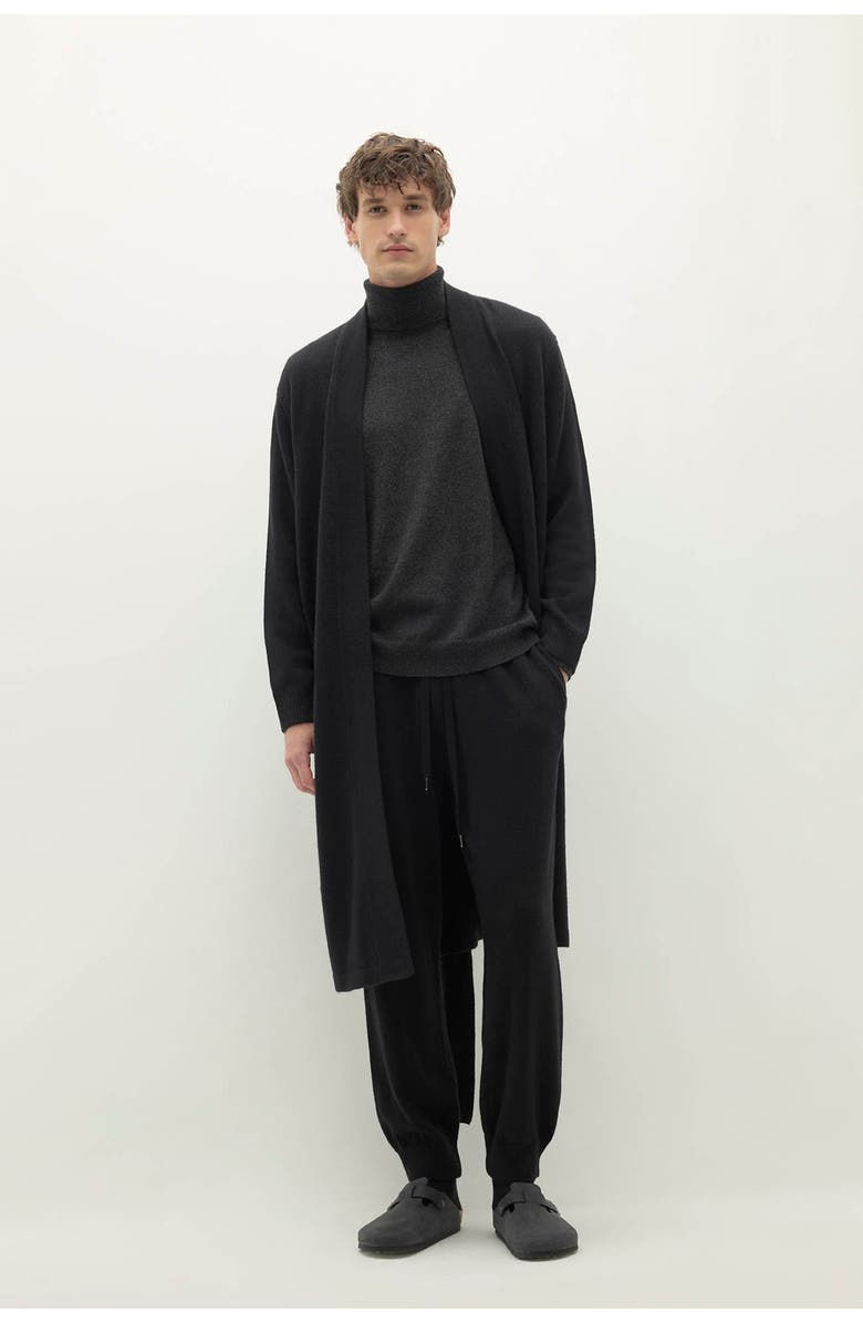 NAKED CASHMERE Angus Cashmere Robe, Main, color, Black