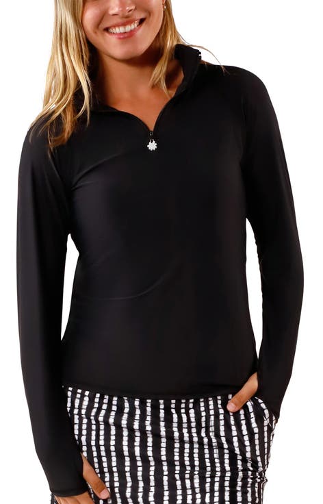 Long Sleeve Quarter Zip Sun & Swim Shirt