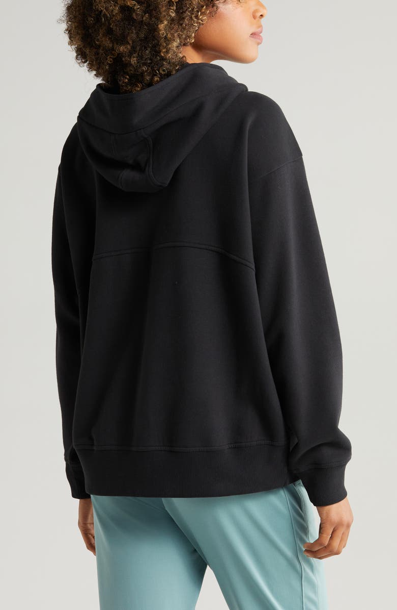 Zella Cloud Fleece Zip Hoodie, Alternate, color,