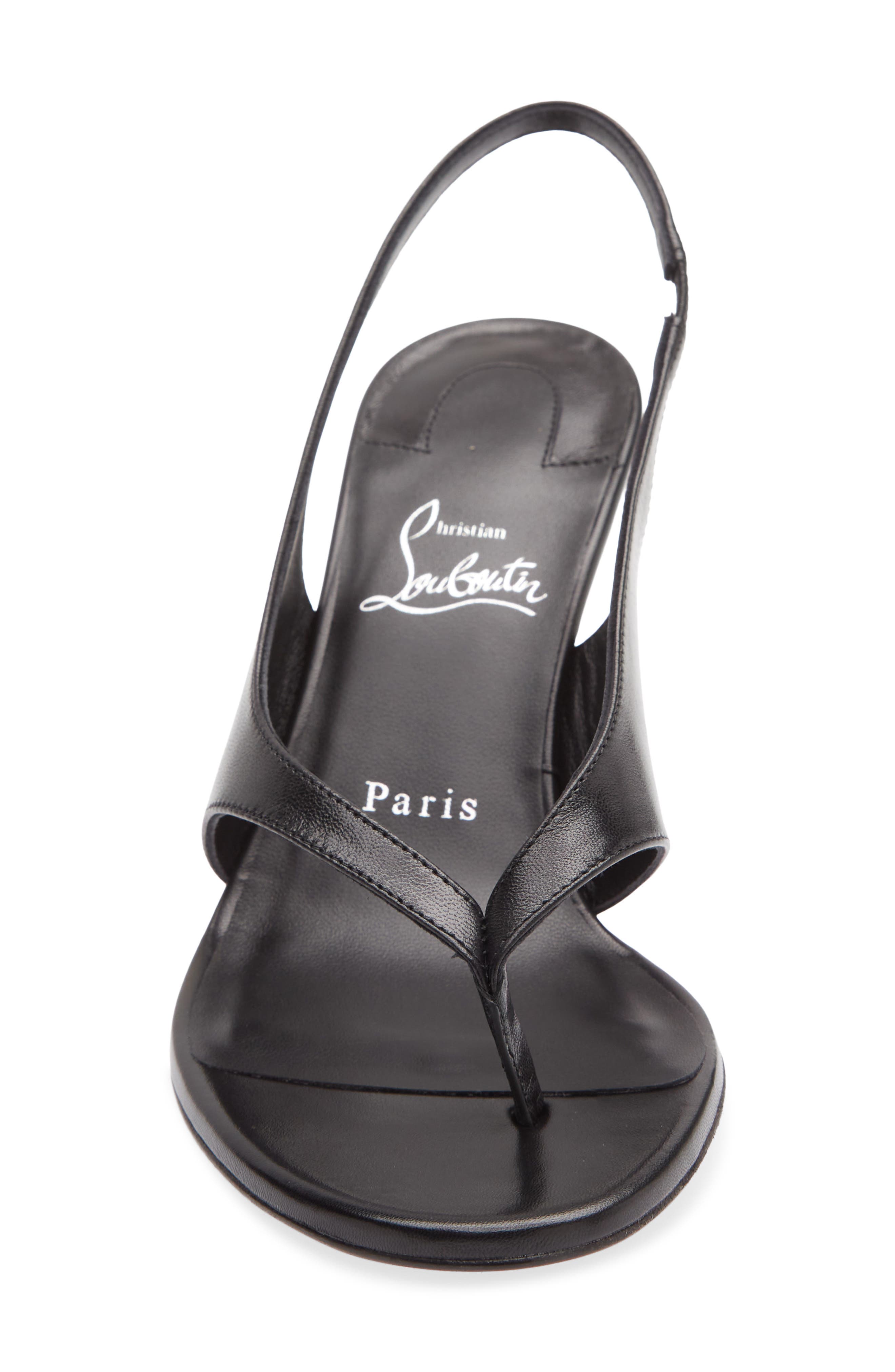 Miss Z Infradita Slingback Sandal, Alternate, color, B439 BLACK/ LIN BLACK