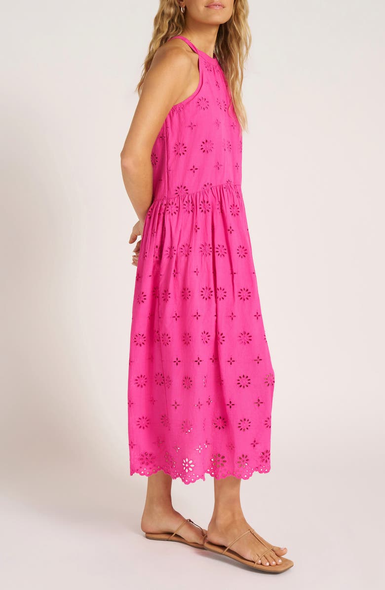 matty m. Rhea Eyelet Sleeveless Cotton Maxi Dress, Alternate, color, 