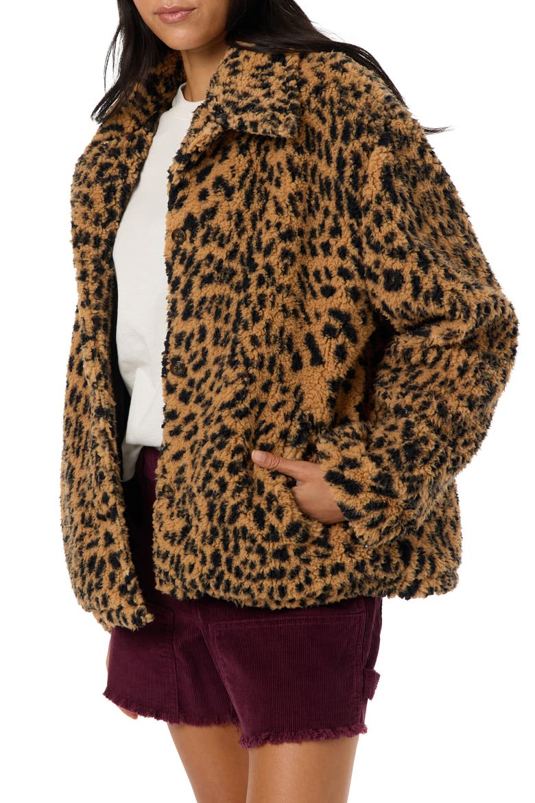 Heran High Pile Fleece Jacket, Alternate, color, WOODSHACK