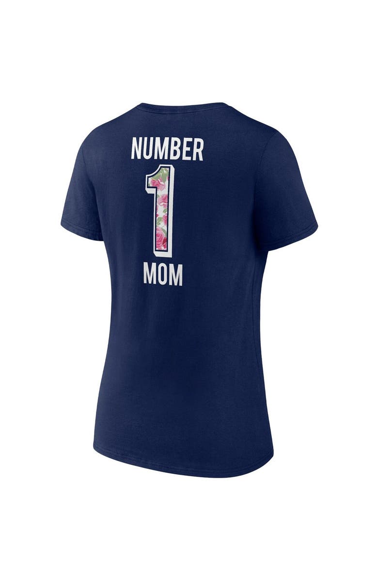 FANATICS Women's Fanatics Branded College Navy Seattle Seahawks Team Mother's Day V-Neck T-Shirt, Alternate, color, Navy