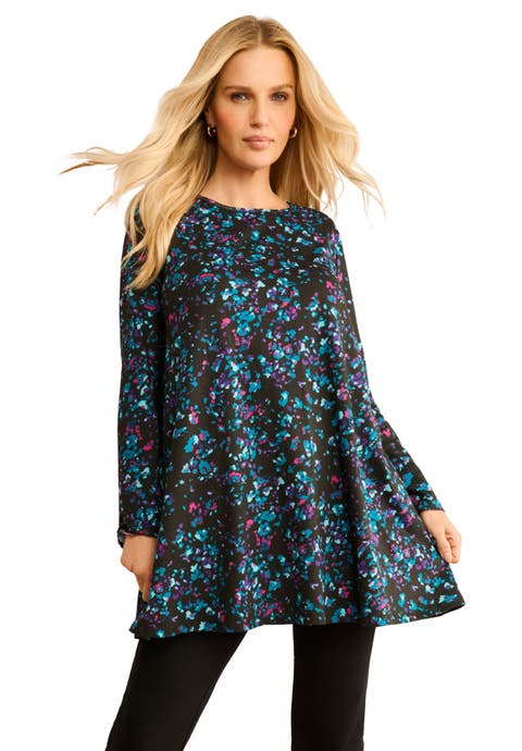 Ultimate Long Sleeve Crewneck Swing Tunic (Plus)
