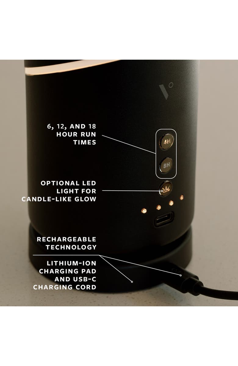 Vitruvi Move Cordless Essential Oil Diffuser, Alternate, color, Black