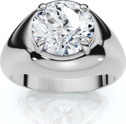 Bliss Diamond Ceritified Men's 3Ct Diamond Wedding Anniversary Ring Gold Lab Grown