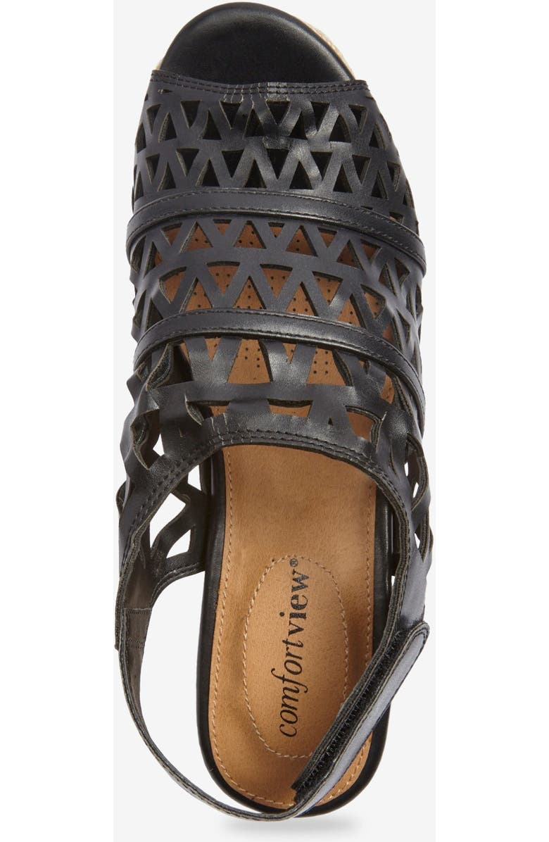 Comfortview The Karen Espadrille, Alternate, color, Black