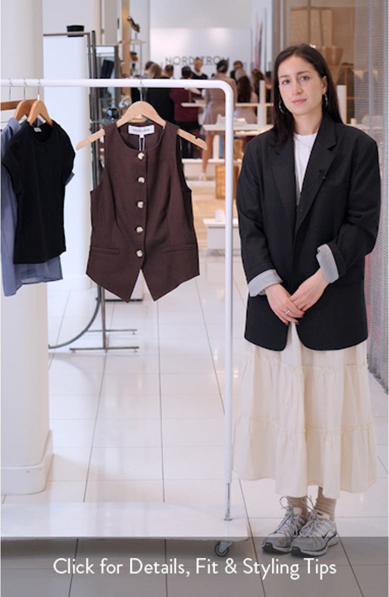 Hartwell Linen Blend Vest, sales video thumbnail