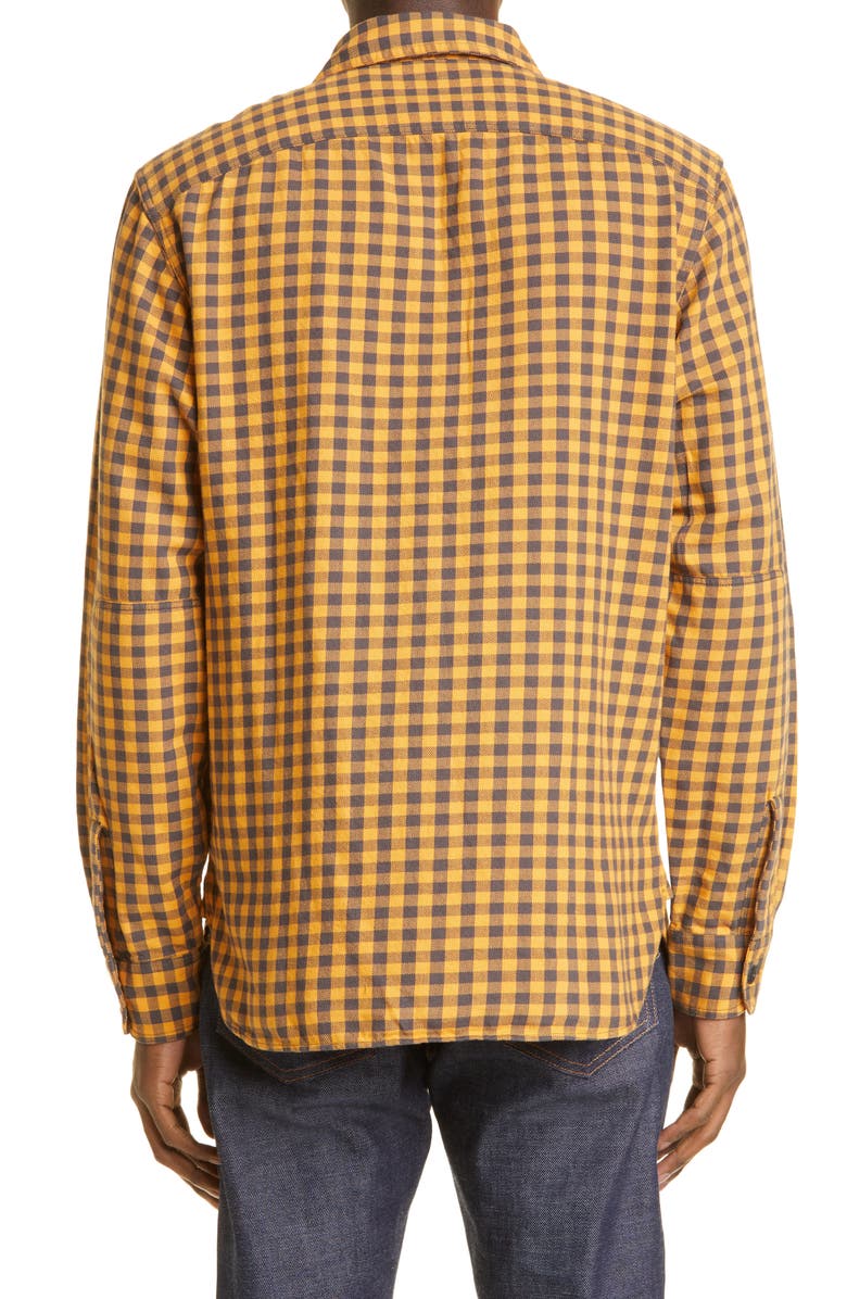 Double RL Bonneville Check Cotton Twill Button-Up Work Shirt, Alternate, color, 