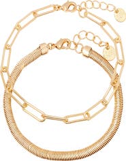 Brook and York Colette Set of 2 Bracelets