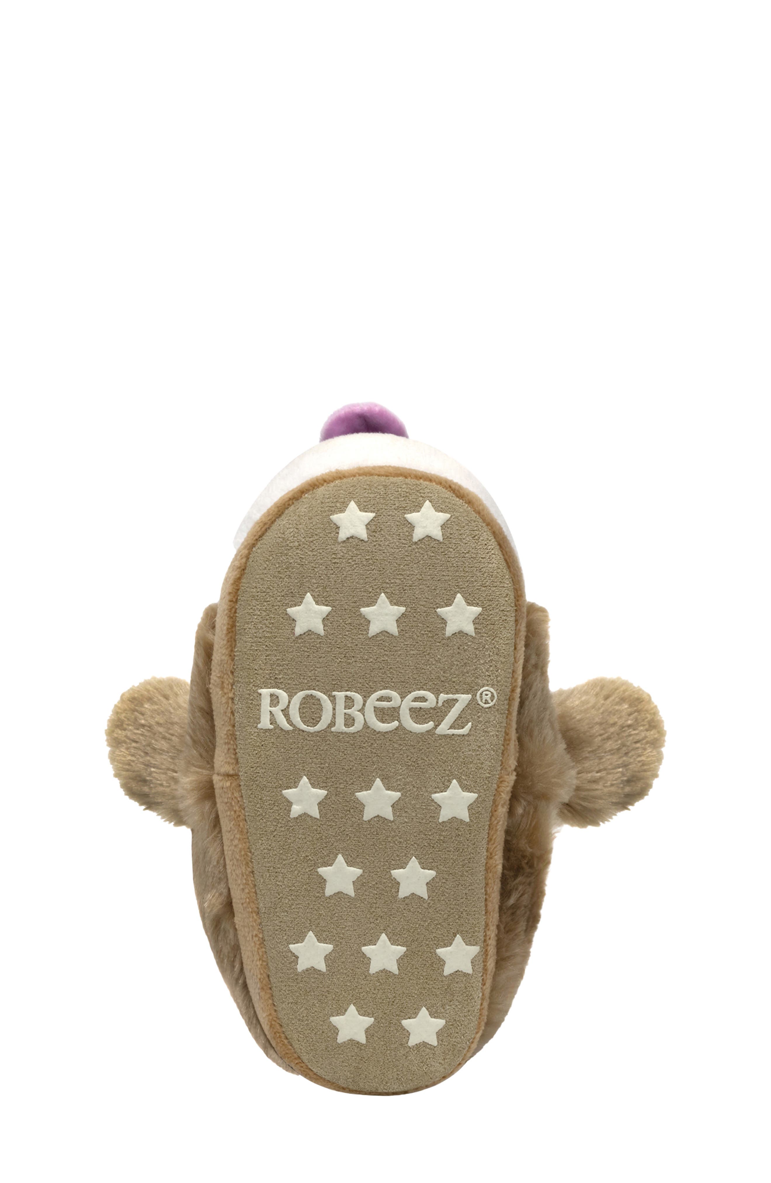 Robeez<sup>®</sup> Kids' Rocky Puppy Faux Fur Light-Up Slipper, Alternate, color, Tan