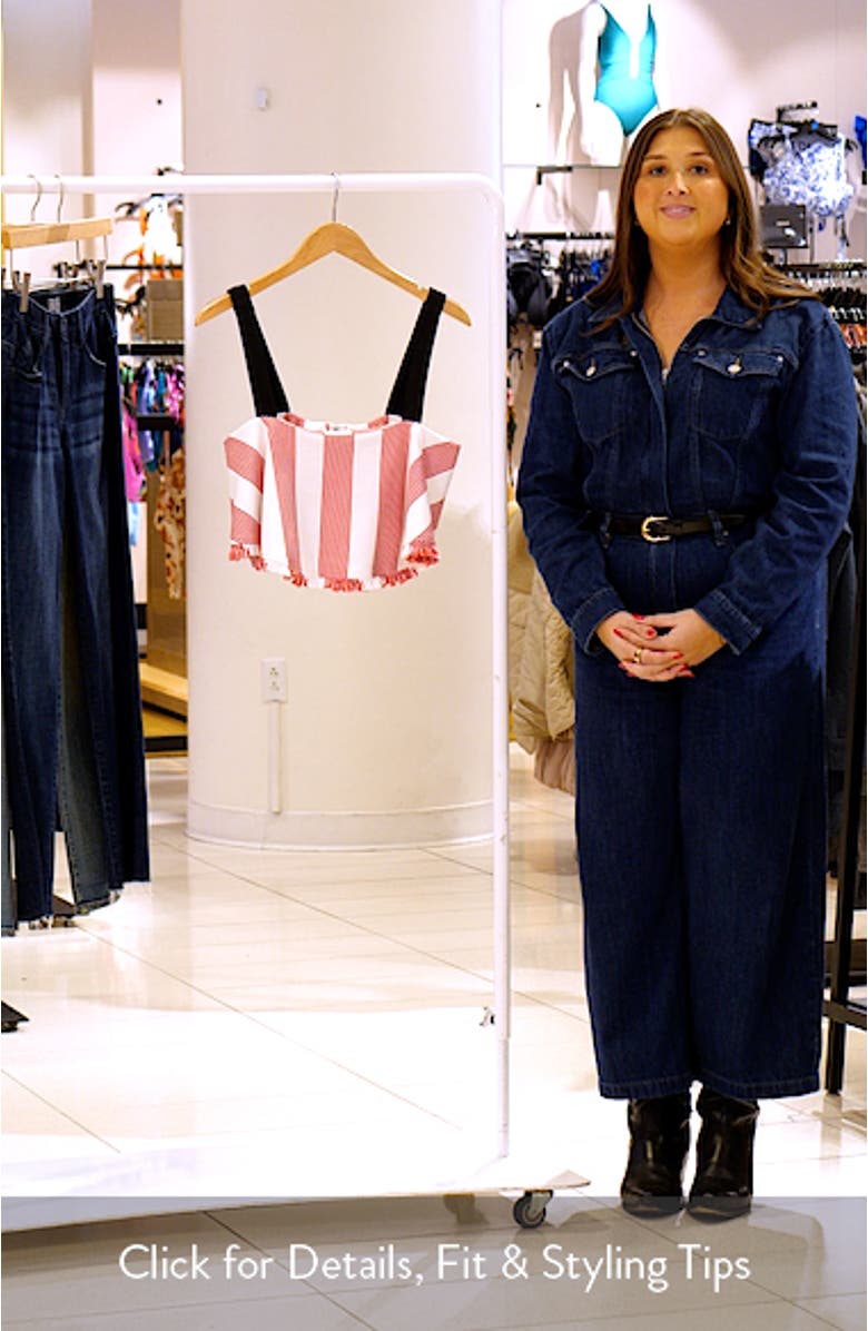 Stripe Crop Tank, sales video thumbnail
