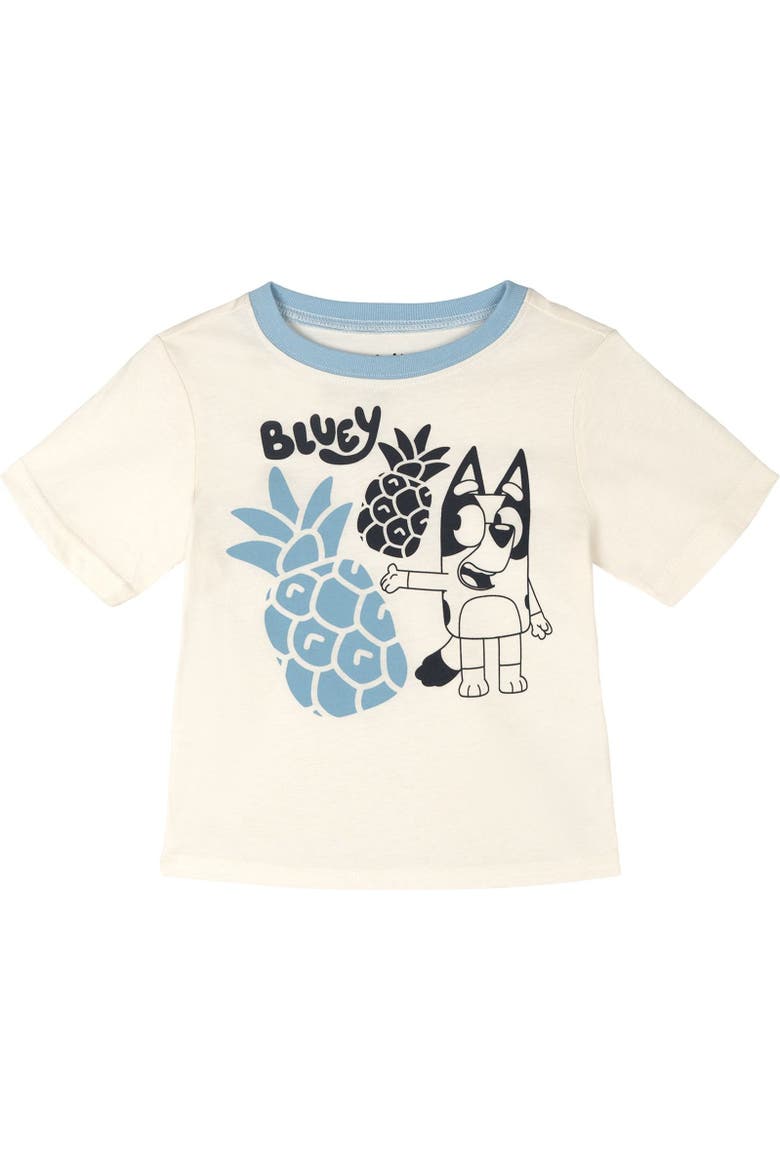 Hawaiian Shirt, Tee and Shorts Set, Alternate, color, Bluey Blue White