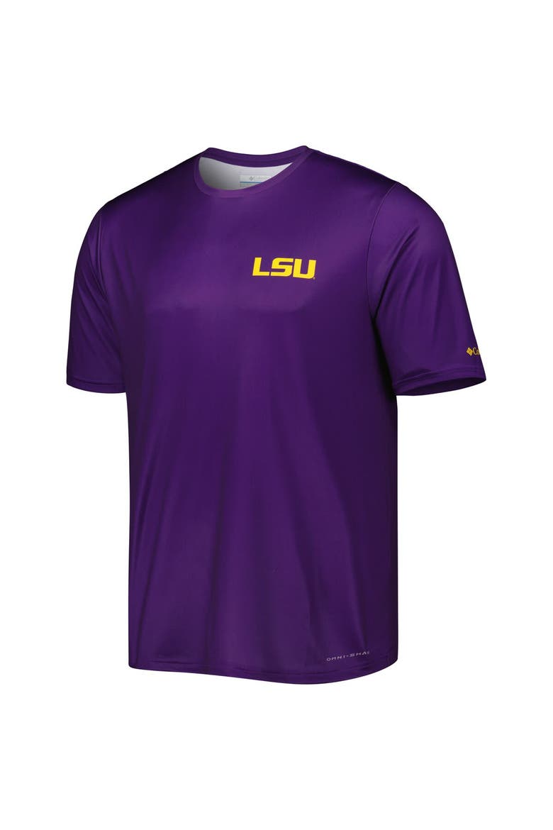 Men's Columbia Purple LSU Tigers Terminal Tackle Omni-Shade T-Shirt, Alternate, color, Purple