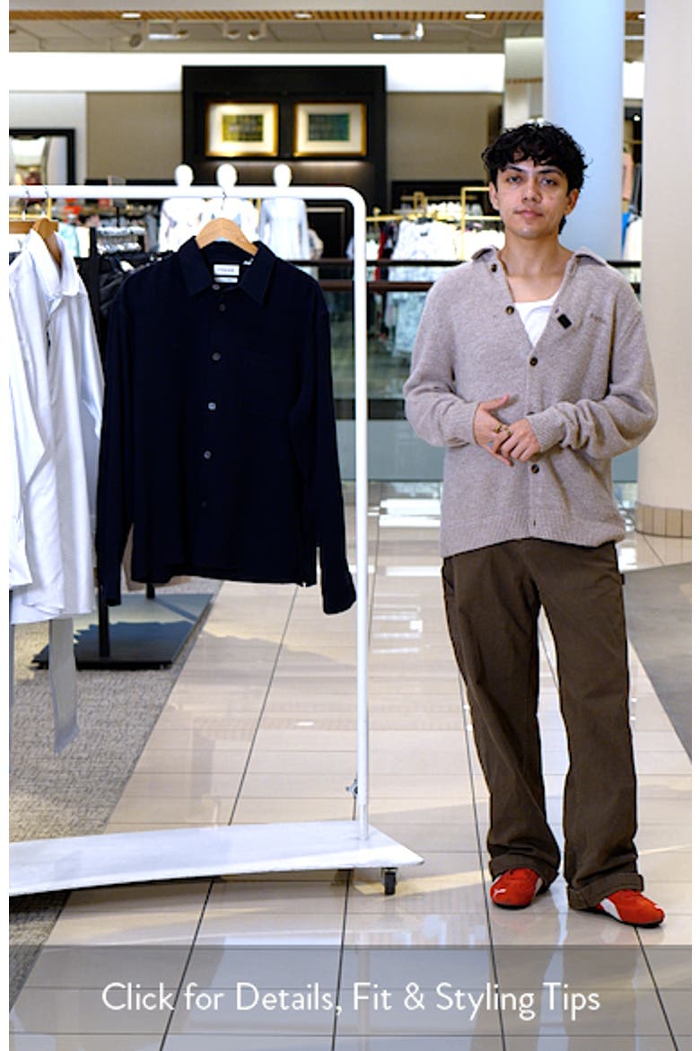 Open Weave Cotton Blend Button-Up Shirt video