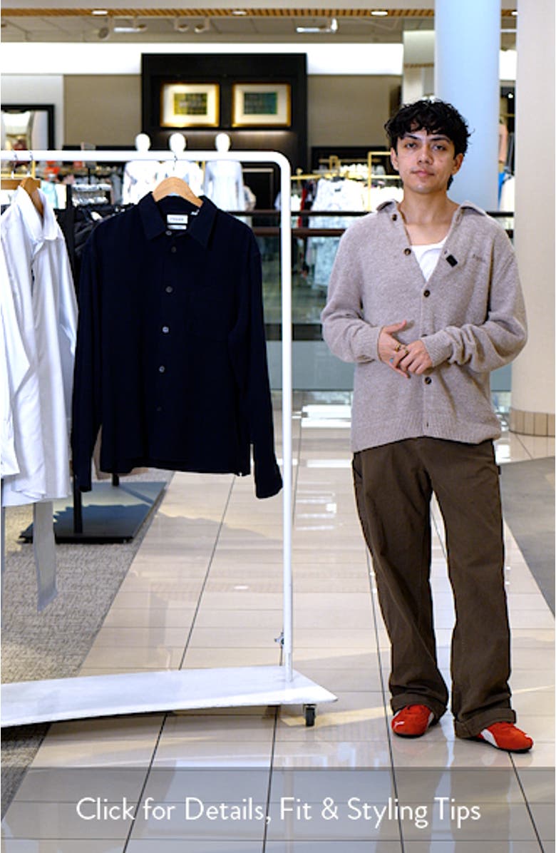 Open Weave Cotton Blend Button-Up Shirt, sales video thumbnail