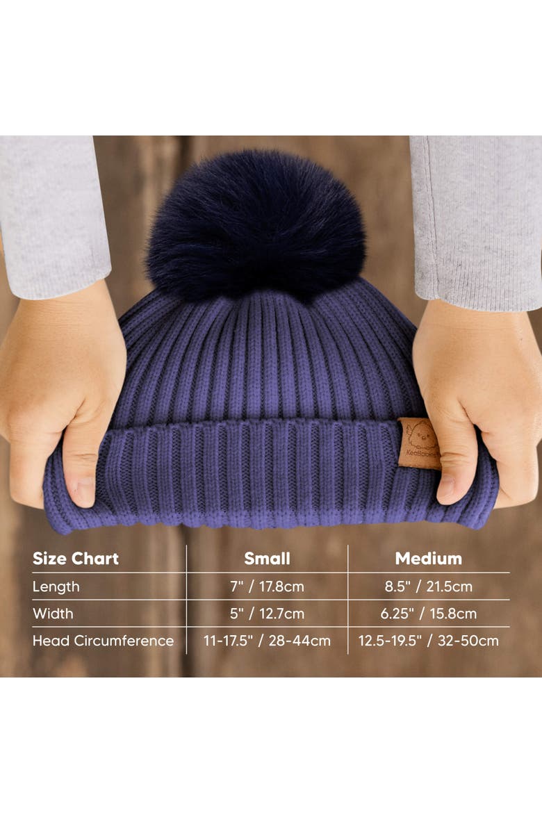 2-Pack Pom Knitted Beanie, Alternate, color, Blast