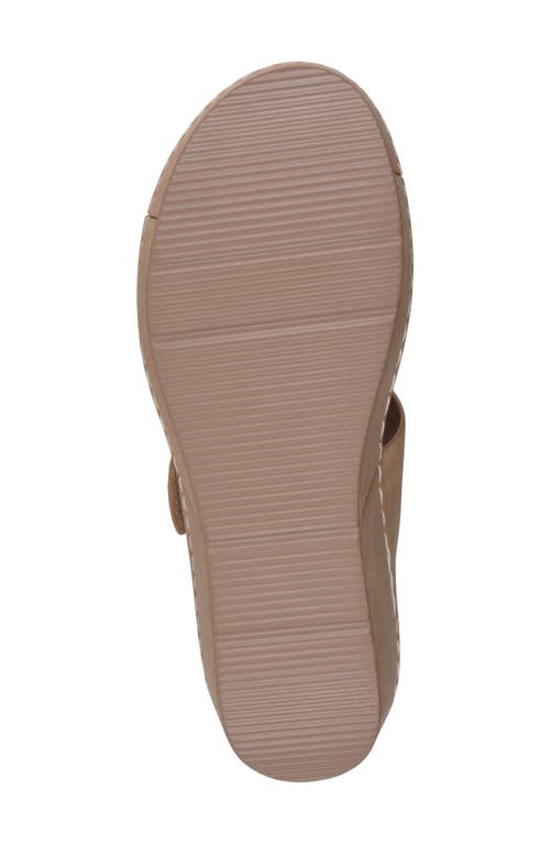 Gc Shoes Talia Flower Wedge Sandal In Tan