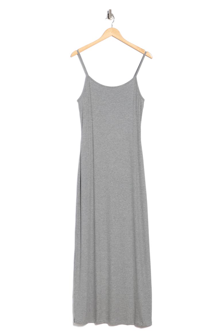 Tranquility Maxi Nightgown, Alternate, color, GREY HEATHER
