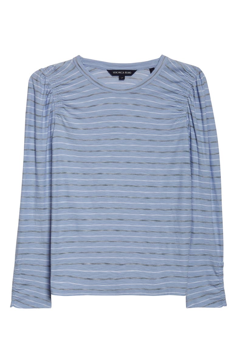 Veronica Beard Sylviani Print Sleeveless Top, Alternate, color, Ice Blue Multi