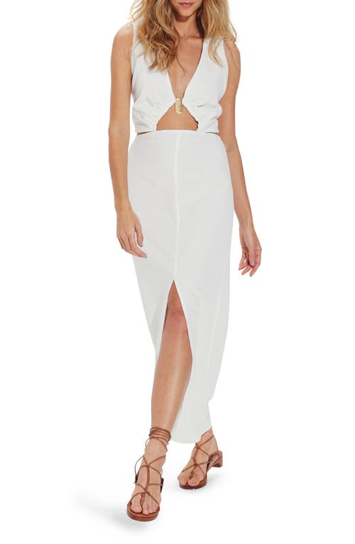 ViX Swimwear Gracie Cutout Cover-Up Dress in Off White