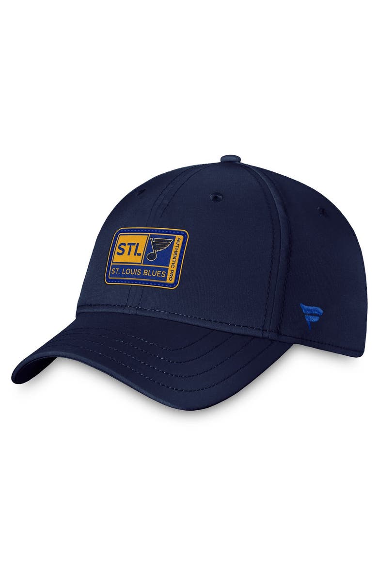 Men's Fanatics Branded  Navy St. Louis Blues Authentic Pro Training Camp Flex Hat, Main, color, Navy