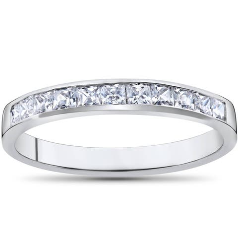 Princess Cut 1/2ct Diamond Wedding Anniversary 14K Ring Gold