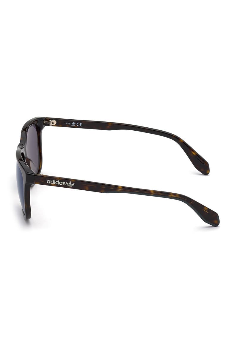 58MM Navigator Sunglasses, Alternate, color, DARK HAVANA / GREEN MIRROR